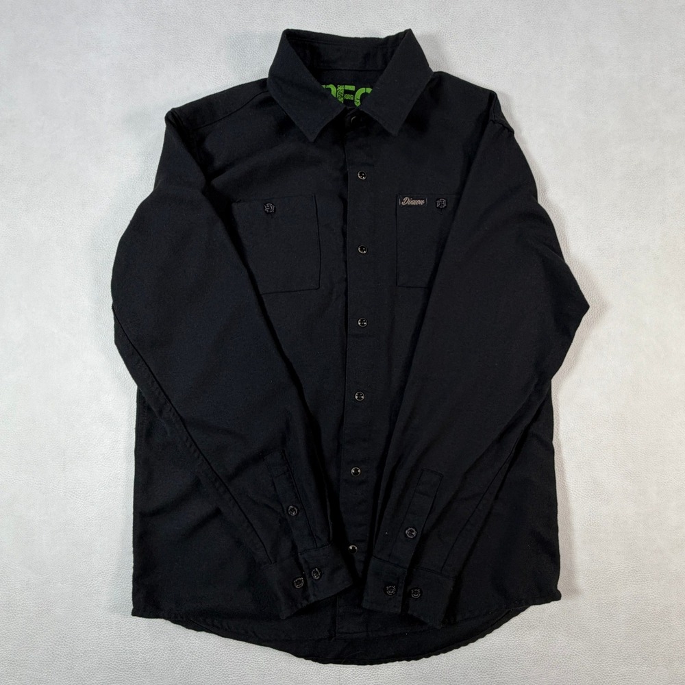 Dixxon Flannel Co Youth XL Black D-Tech Long Sleeve Button Down Shirt Kids